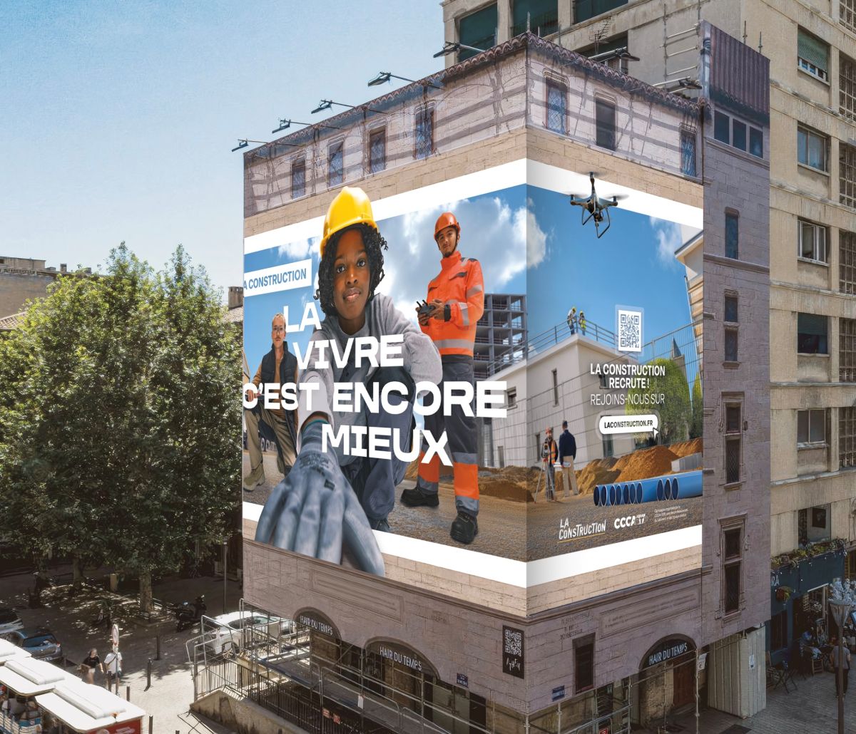 L'une des affiches de campagne "La Construction". ©